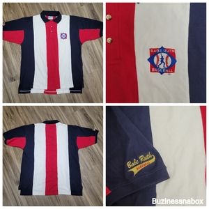 Vtg Babe Ruth Baseball Polo Shirt